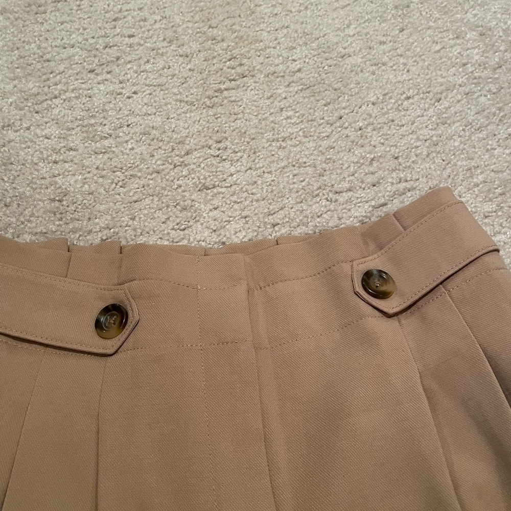 Ann Taylor Beige Pleated Trousers